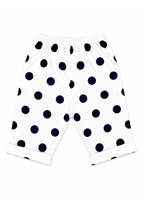 Pantaloni a pois CUCU' LAB | MANUELEPOPELINE POIS BLU